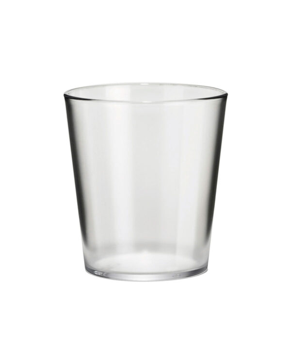 Anpassbares Cocktailglas mit Texten und Logo Tumbler Conico SAN 420cc. -Transparenter unzerbrechlicher Kunststoff