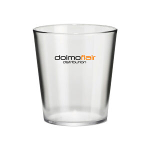Customizable cocktail glass with texts and logo Tumbler Conico PS 420cc. -Transparent unbreakable plastic