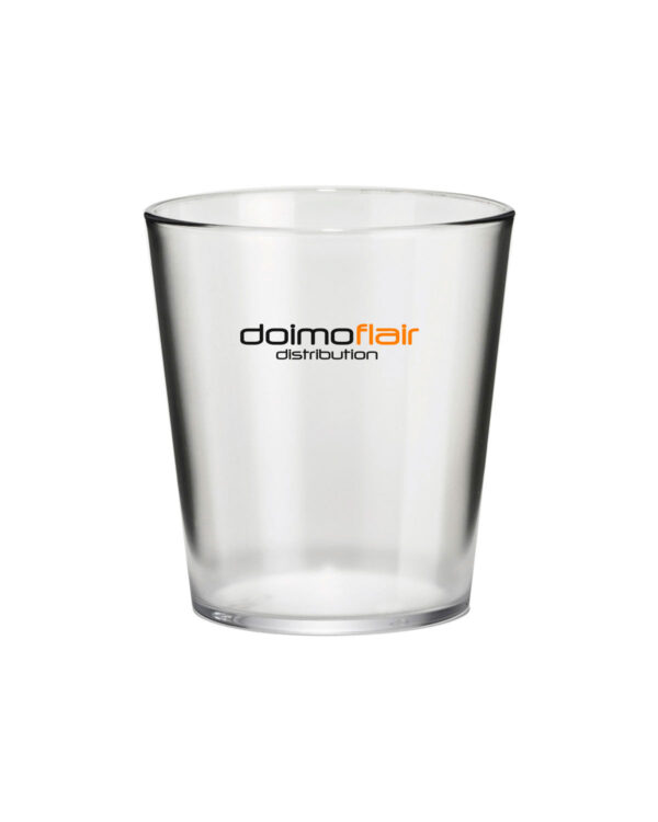 Anpassbares Cocktailglas mit Texten und Logo Tumbler Conico SAN 420cc. -Transparenter unzerbrechlicher Kunststoff