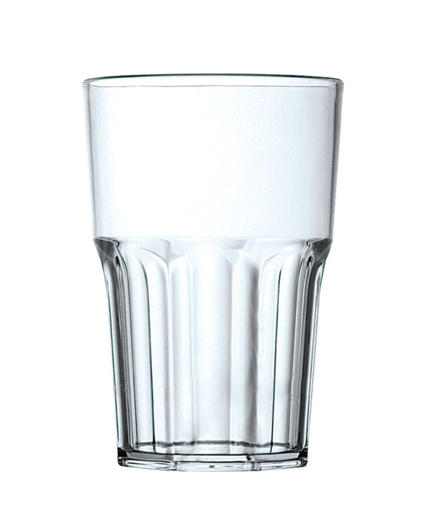 Anpassbares Cocktailglas mit Text und Granity SAN 400cc-Logo. -Transparent aus unzerbrechlichem Kunststoff