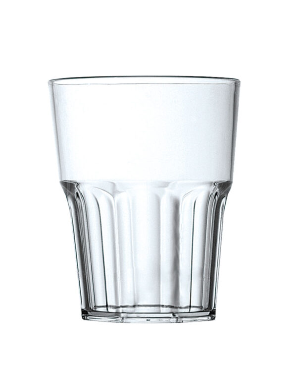 Anpassbares Cocktailglas mit Texten und Rox SAN 290cc Logo. – Durchsichtig unzerbrechlicher Kunststoff