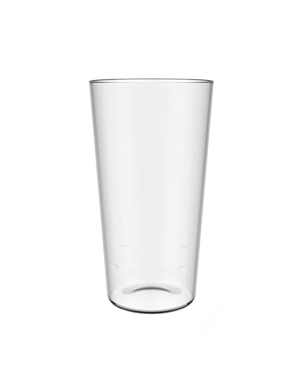 Biergläser personalisierbar mit Text und Logo Birra Conico SAN 600cc. MITTLERE 500 ccm. aus unzerbrechlichem Kunststoff