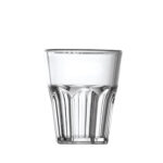 Customizable shot glasses with texts and Shot SAN 40cc logo. -Transparent unbreakable plastic