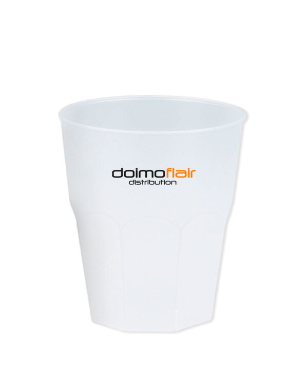 Soft-Cocktailgläser personalisiert mit Text und Logo Granity light PP 350cc. Frost MID 250cc. -Türkis in unzerbrechlichem Kunststoff