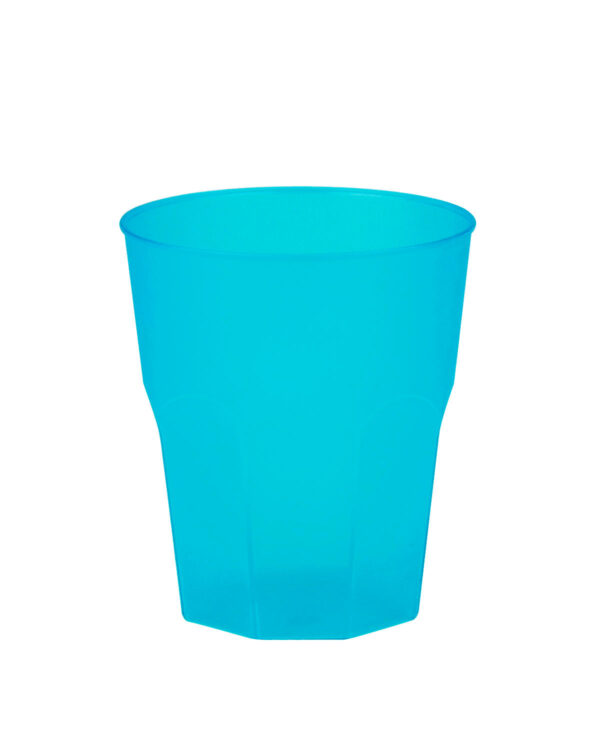 Soft-Cocktailgläser personalisiert mit Text und Logo Granity light PP 350cc. Frost MID 250cc. -Türkis in unzerbrechlichem Kunststoff
