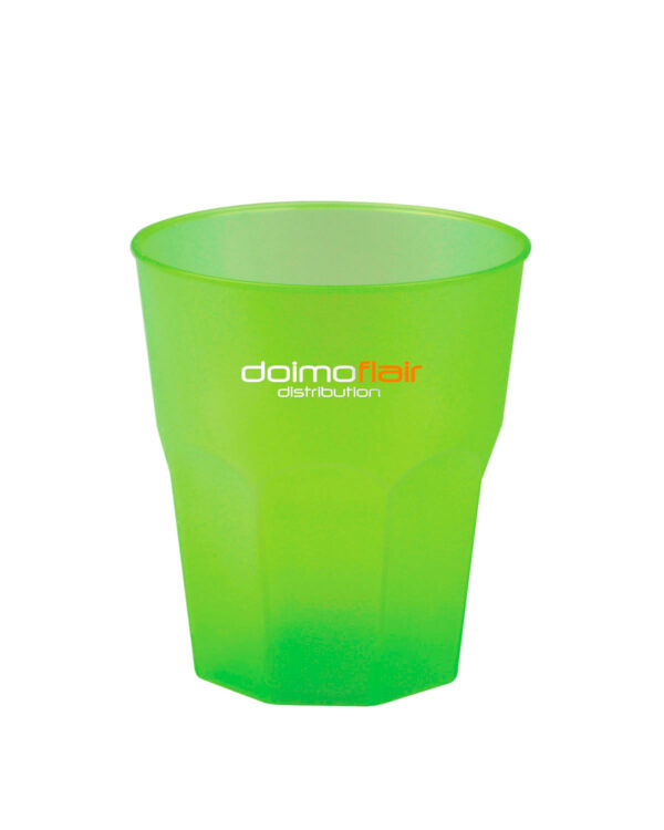 Soft-Cocktailgläser personalisiert mit Text und Logo Granity light PP 350cc. Frost MID 250cc. -Türkis in unzerbrechlichem Kunststoff