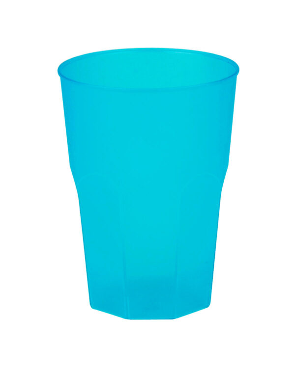 Cocktailgläser personalisierbar mit Text und Logo Granity light PP 420cc. Frost MID 300cc. -Türkis in unzerbrechlichem Kunststoff