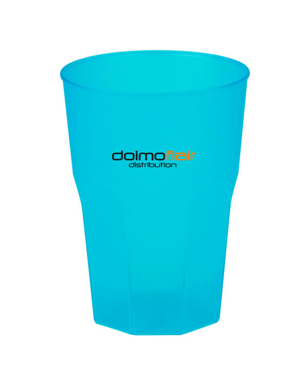 Cocktailgläser personalisierbar mit Text und Logo Granity light PP 420cc. Frost MID 300cc. -Türkis in unzerbrechlichem Kunststoff