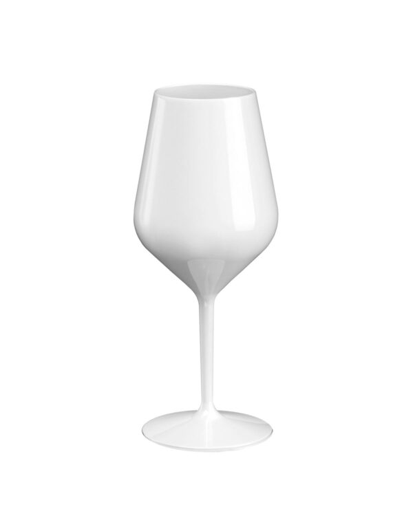 Weingläser personalisierbar mit Text und Logo Wine Cocktail TT 470cc. -Weiß aus unzerbrechlichem Kunststoff