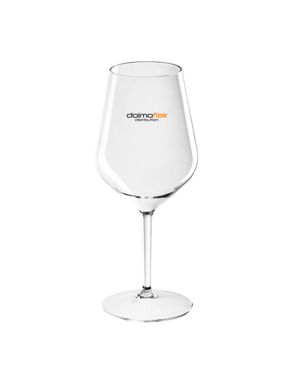 Personalisiertes Aperitifglas mit Texten und Logo Wine Cocktail TT 470cc. -Transparent aus unzerbrechlichem Kunststoff