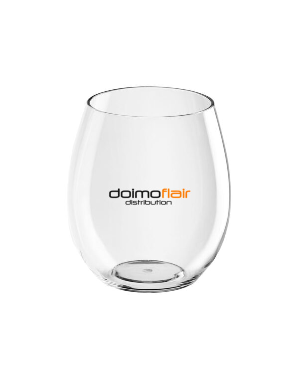 Water glasses customizable with text and logo Water glass - Water TT 390cc. made of unbreakable plastic