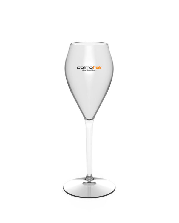 Sektgläser personalisierbar mit Texten und Logo Petit Perlage TT 160cc. -Transparent aus unzerbrechlichem Kunststoff