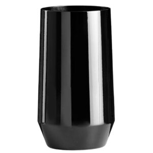 Anpassbares Cocktailglas mit Texten und Tumbler PC 400cc Logo. - Schwarz aus unzerbrechlichem Kunststoff