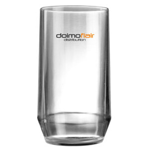 Anpassbares Cocktailglas mit Texten und Tumbler PC 400cc Logo. - Durchsichtig aus unzerbrechlichem Kunststoff