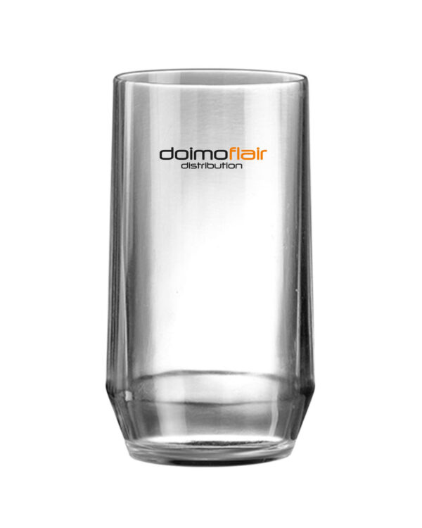 Anpassbares Cocktailglas mit Texten und Tumbler PC 400cc Logo. - Durchsichtig aus unzerbrechlichem Kunststoff