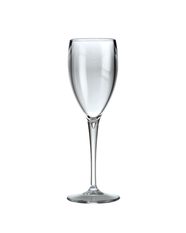 Sektgläser personalisierbar mit Texten und Logo Flute PC 170cc. - Durchsichtig aus unzerbrechlichem Kunststoff