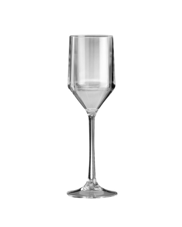 Personalisierbare Sektgläser mit Text und Logo Premium Flute PC 190cc. - Durchsichtig aus unzerbrechlichem Kunststoff