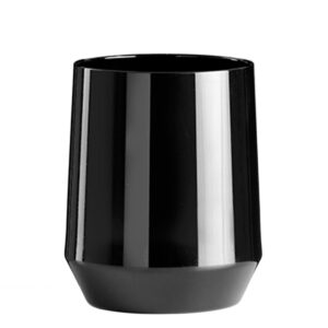 Anpassbares Cocktailglas mit Texten und Tumbler PC 300cc Logo. - Schwarz aus unzerbrechlichem Kunststoff