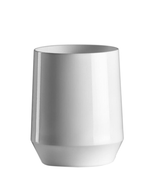 Anpassbares Cocktailglas mit Texten und Tumbler PC 300cc Logo. - Weiß aus unzerbrechlichem Kunststoff