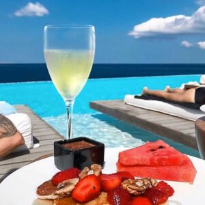 Weinglas aus Polycarbonat mit Text und Logo Wine PC 340cc. - Transparent aus unzerbrechlichem Kunststoff